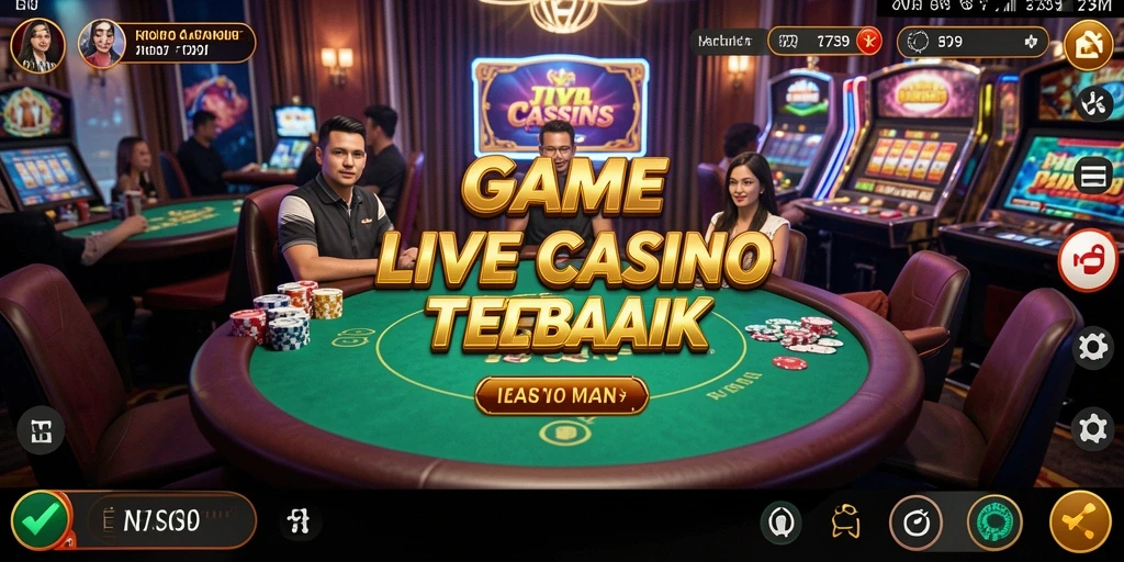 Tampilan gameplay Live Casino yang menarik dan interaktif.