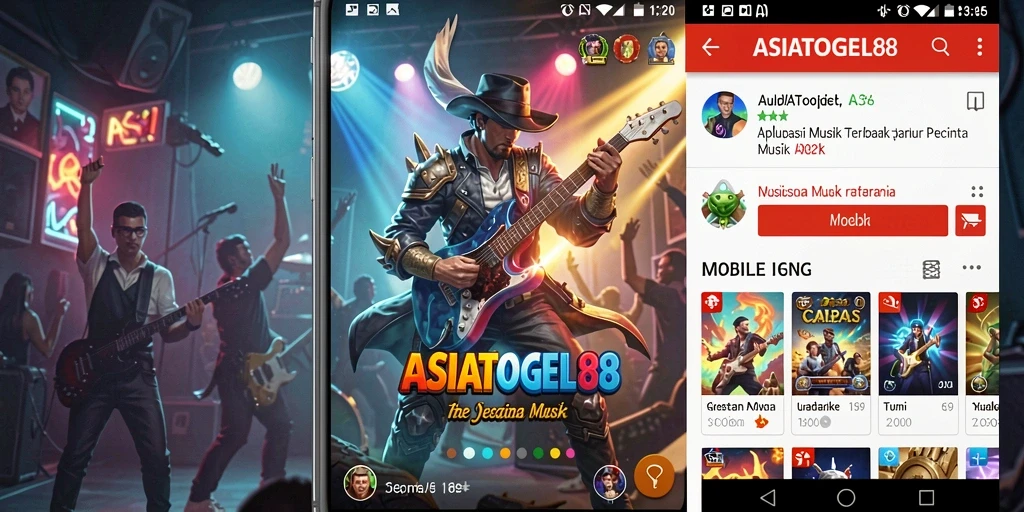 Tangkapan layar permainan ASIATOGEL88 dengan berbagai genre musik.