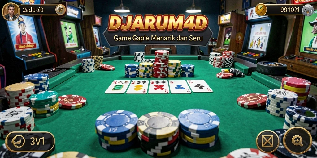 Tampilan gameplay seru DJARUM4D saat bermain Gaple.