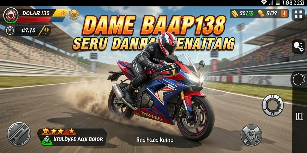 Gameplay seru DOLAR138 menunjukkan aksi balap motor yang menantang.