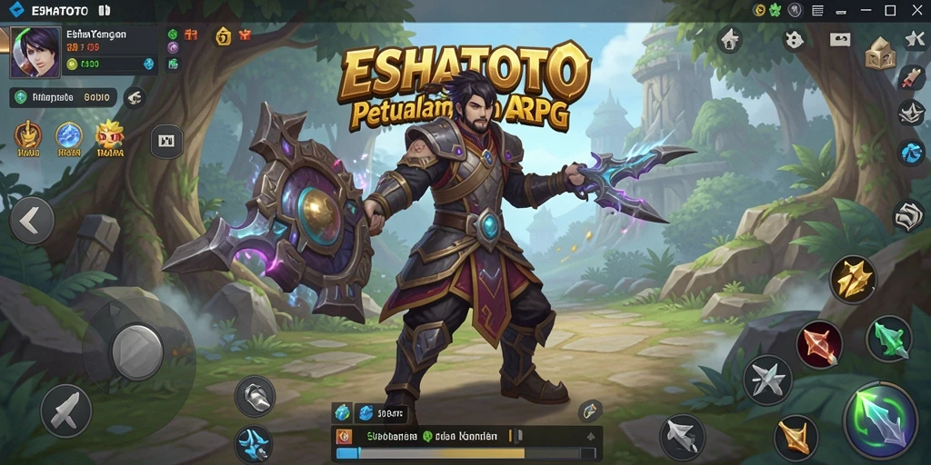 Tampilan aksi seru dalam gameplay ESHATOTO yang memukau.