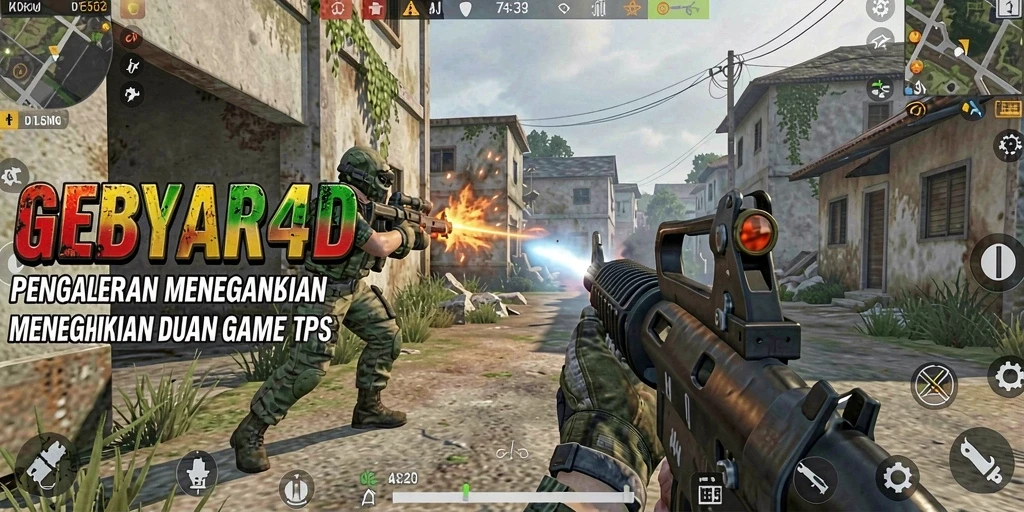 Screenshot menampilkan aksi tempur seru di GEBYAR4D.