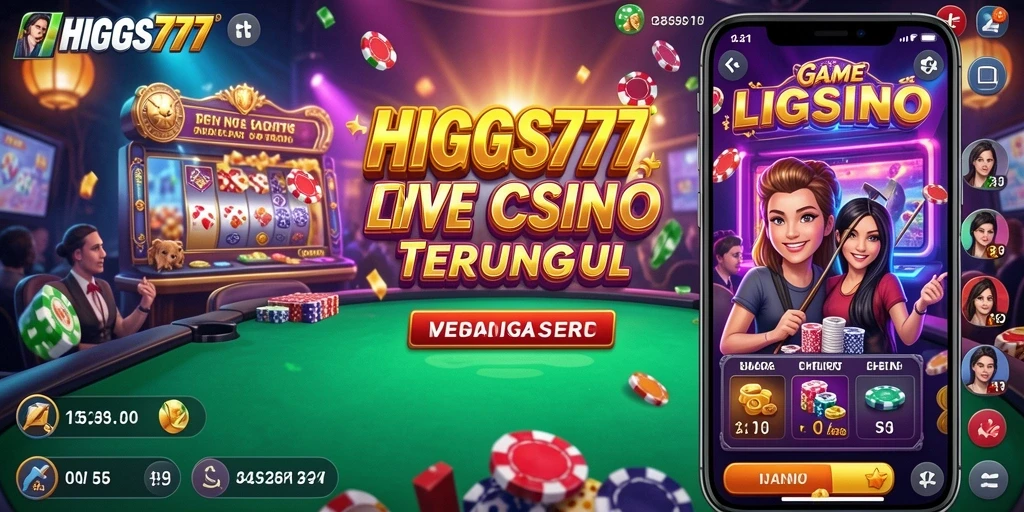 Tampilan gameplay HIGGS777 yang seru dan interaktif di Live Casino.