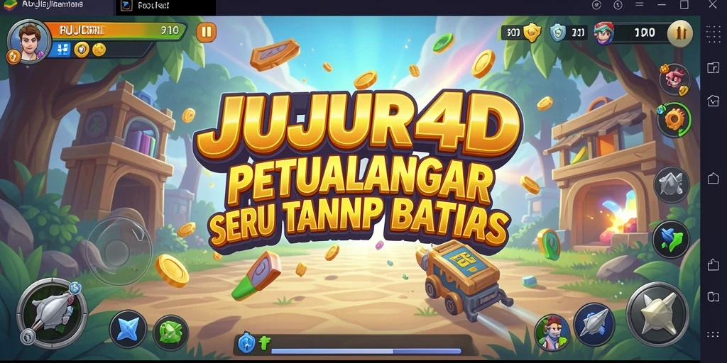 Tampilan menarik dari JUJUR4D yang menunjukkan keseruan gameplay arcade.