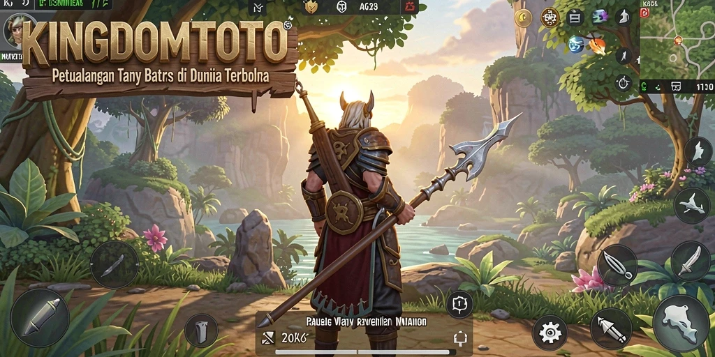 Tangkapan layar utama KINGDOMTOTO menampilkan pengalaman gameplay Open World yang mendebarkan.
