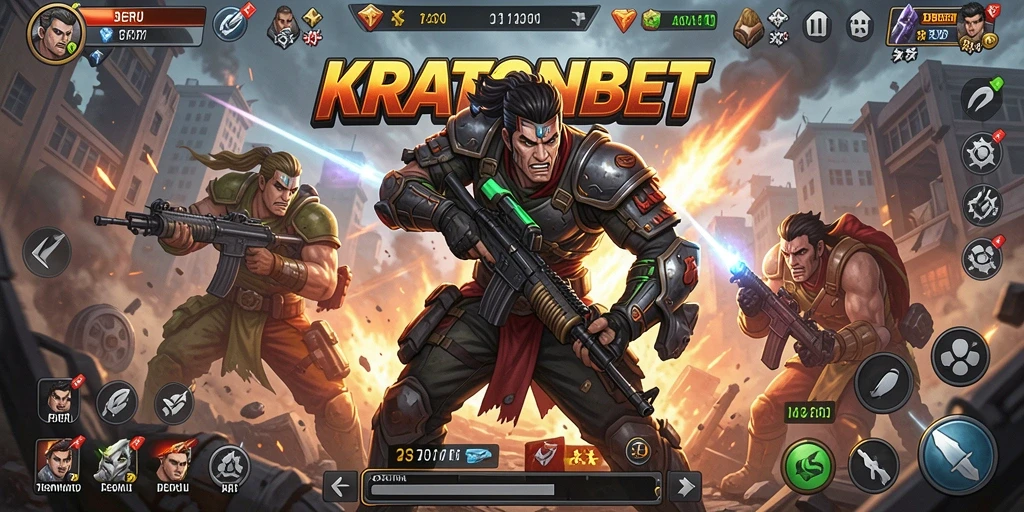 Tampilan gameplay KRATONBET yang menegangkan dan penuh aksi.
