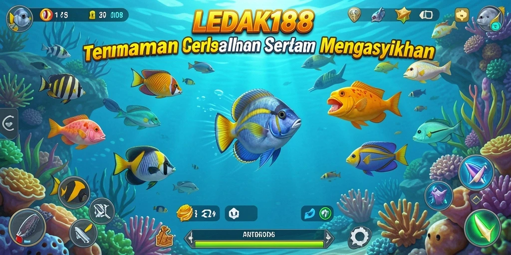 Tangkapan layar yang menampilkan aksi menembak ikan di LEDAK188.