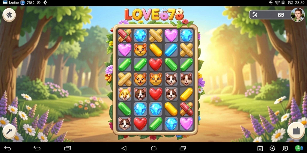 Tampilan gameplay seru dan penuh warna di LOVE678.
