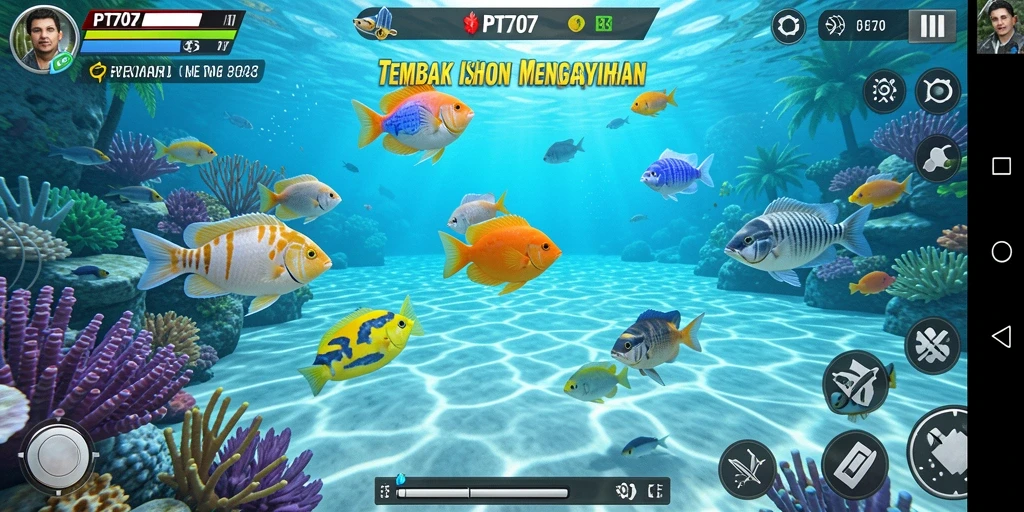 Gameplay seru Tembak Ikan dengan grafis menakjubkan.
