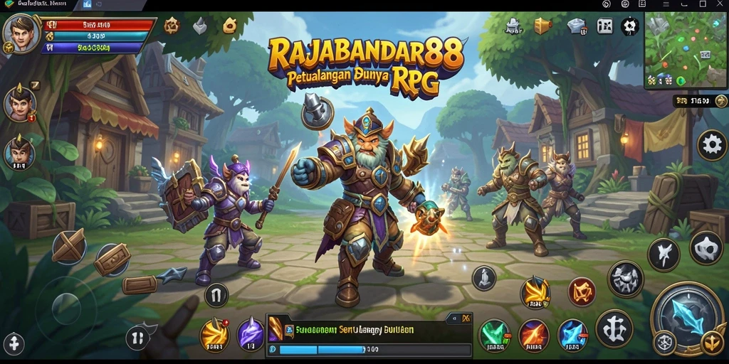 Screenshot gameplay RAJABANDAR88 yang menampilkan petualangan RPG yang mendebarkan.