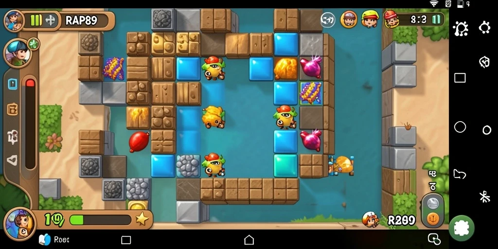 Screenshot gameplay RAP89 yang menunjukkan keindahan puzzle yang menantang.