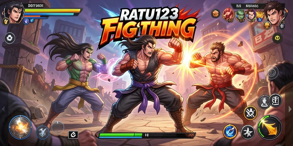 Tampilan gameplay menarik dari RATU123 dengan pertarungan yang seru.