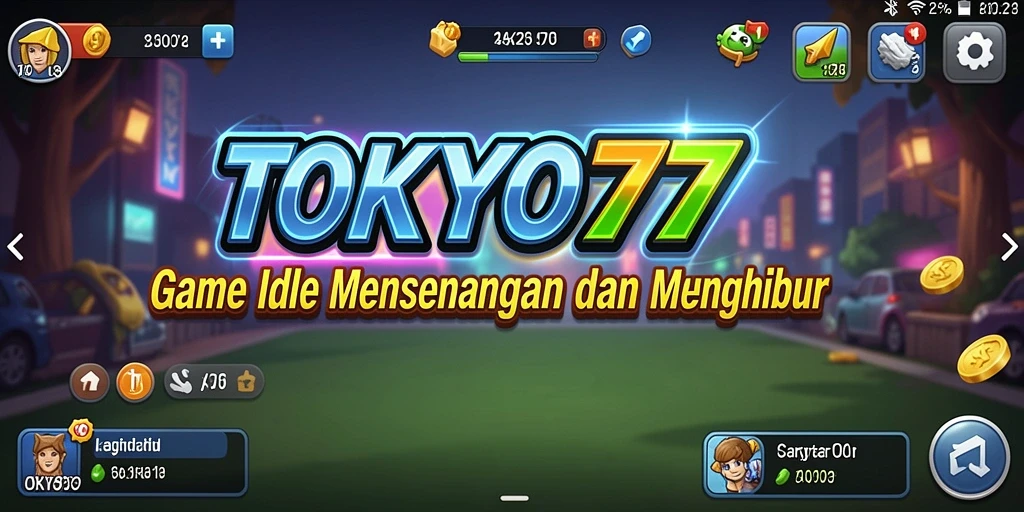 Gameplay menarik dari TOKYO77 yang menampilkan perkembangan kota Idle.