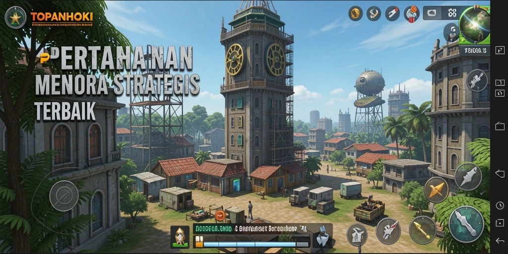 Gameplay seru dari TOPANHOKI dalam pertempuran Tower Defense.