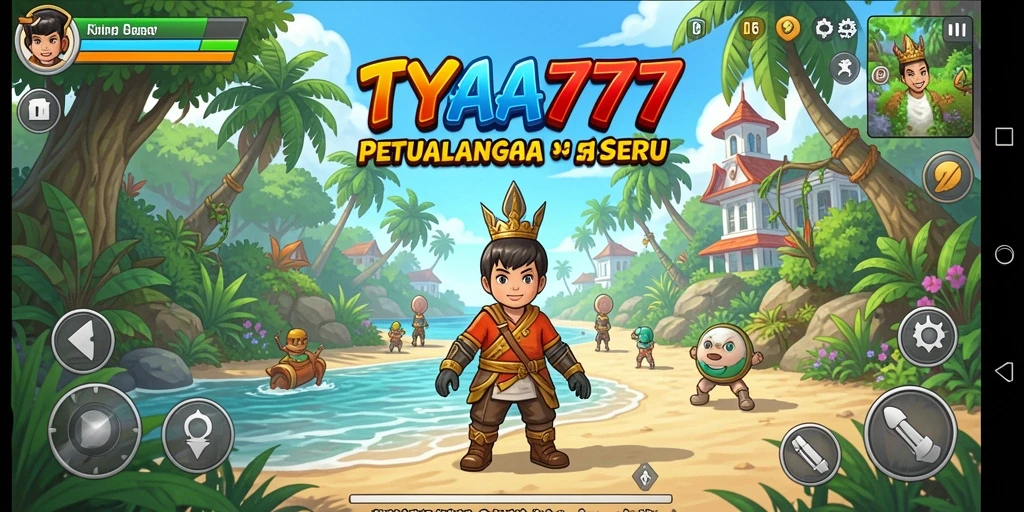 Screenshot utama TYA777 menampilkan aksi seru dalam petualangan.