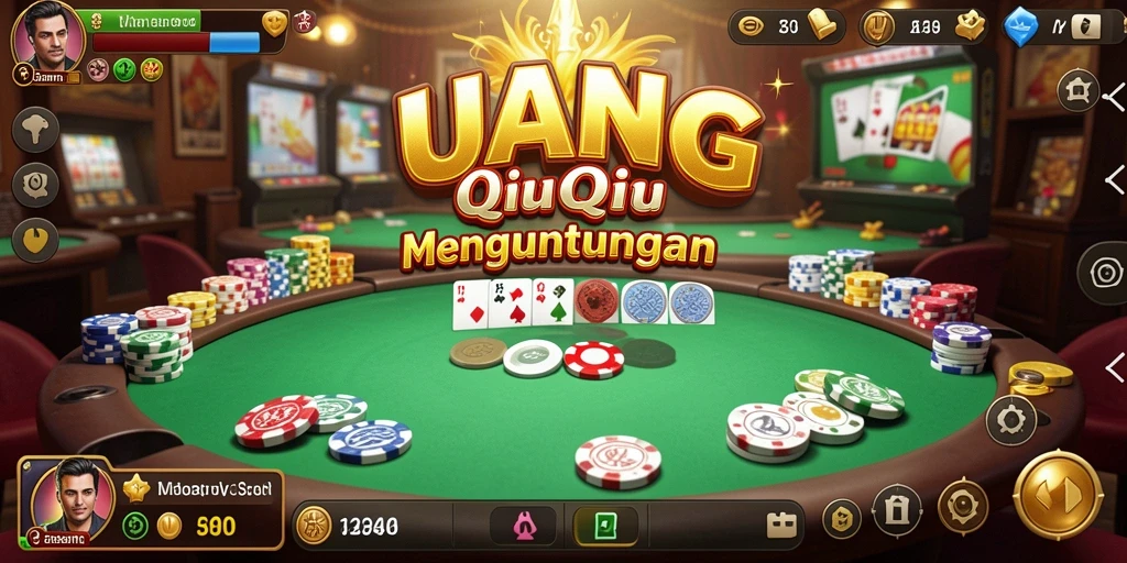 Tampilan gameplay QiuQiu yang seru dan menarik.