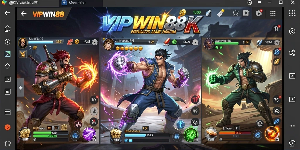 Tangkapan layar gameplay VIPWIN88 menunjukkan pertarungan intens dan grafis yang memukau.