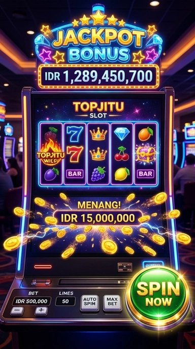 Tampilan antarmuka pengguna topjitu yang bersih dan sederhana.